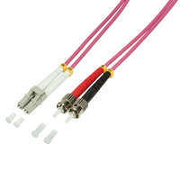 LogiLink Logilink Fiber duplex patch kábel OM4 50/125 LC-ST 5m lila (FP4LT05)
