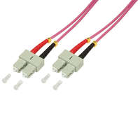 LogiLink Logilink Fiber duplex patch kábel OM4 50/125 SC-SC 10m lila (FP4SC10)