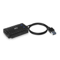 ACT ACT AC1520 USB-A adapter - 2.5"/3.5" SATA/ IDE tápegység fekete