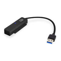 ACT ACT AC1510 USB-A adapter kábel - 2.5" SATA/HDD/SSD tápegység fekete