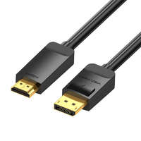 Vention Vention Display Port - HDMI átalakító kábel 3m fekete (HAGBI)