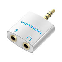 Vention Vention audio adapter 3,5 mm jack apa - 2x3,5mm anya 0,25m ezüst (BDBW0)