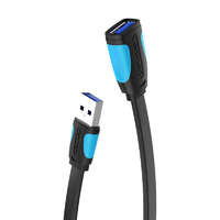 Vention Vention USB 3.0 lapos hosszabító kábel 3m fekete (VAS-A13-B300)