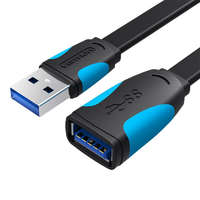 Vention Vention USB 3.0 lapos hosszabító kábel 1m fekete (VAS-A13-B100)