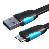 Vention Vention USB 3.0 A - Micro-B lapos kábel 1m fekete (VAS-A12-B100)