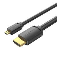 Vention Vention HDMI-A - HDMI-D átalakító kábel 4K HD 1m fekete (AGIBF)