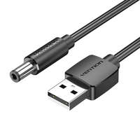 Vention Vention USB - DC tápkábel 5,5mm 0,5m fekete (CEYBD)