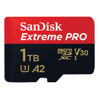 Sandisk 1TB microSDXC Sandisk Extreme Pro 200/140 MB/s, A2 C10 V30 UHS-I U3 + adapter (SDSQXCD-1T00-GN6MA / 214508)