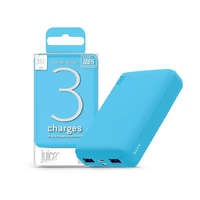 Juice Juice ECO 3 Charge 2x USB-A - USB-C - Micro USB Power Bank 10000mAh világos kék (JU194716)