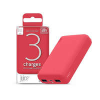 Juice Juice ECO 3 Charge 2x USB-A - USB-C - Micro USB Power Bank 10000mAh piros (JU194686)