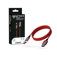 Mythics Konix Mythics USB-A - USB-C Xbox Series X/S kontroller töltő kábel mágneses fejjel 3m piros (KX-MCC-SERX-R)