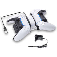Raptor Gaming Raptor Gaming RG-CS200-U Sony PlayStation 5 DualSense kontroller töltő fejér