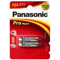Panasonic Panasonic 1.5V Alkáli AAA ceruza elem Pro power (2db / csomag) (LR03PPG/2BP)