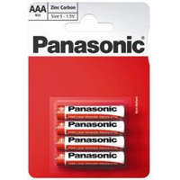 Panasonic Panasonic 1.5V Cink-Carbon AAA ceruza elem (4db / csomag) (R03R/4BPACK)