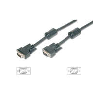 Equip Equip 118811 VGA kábel HD15 apa/apa ferrit gyűrűvel 3m