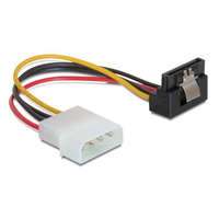 DeLock DeLock DL60121 4 tűs Molex -> 15 pin SATA female HDD (fém kapoccsal, derékszögű) hálózati kábel