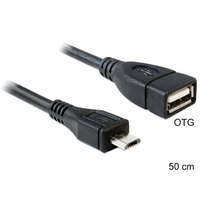 DeLock DeLock DL83183 USB micro-B apa -> USB 2.0-A anya OTG kábel 50 cm