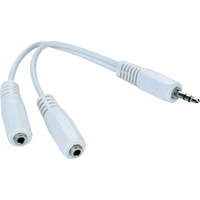 Gembird Gembird Cablexpert Adapter Stereo jack male 3.5 mm --> 2 x Stereo jack female 3.5 mm (CCA-415W)