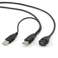 Gembird Gembird Cablexpert female USB A-type --> Dual USB A-type male 90cm (CCP-USB22-AMAF-3)