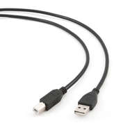 Gembird Gembird Cablexpert USB A-B printer kábel 4.5m fekete (CCP-USB2-AMBM-15)