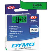DYMO DYMO "D1" Feliratozógép szalag 12 mm x 7 m fekete-zöld (GD45019)