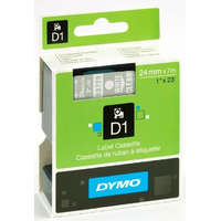 DYMO DYMO "D1" Feliratozógép szalag 24 mm x 7 m fehér-víztiszta (53720)