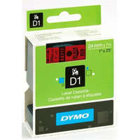 DYMO DYMO "D1" Feliratozógép szalag 24 mm x 7 m fekete-piros (53717)