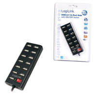 LogiLink LogiLink UA0126 13 Portos USB HUB fekete