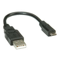Roline Roline USB 2.0 A --> USB micro B összekötő kábel 15cm (11.02.8310-25)