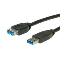 Roline Roline USB 3.0 A-A M/F hosszabbító kábel 0.8m (11.02.8977-50)