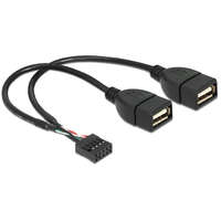 DeLock Delock 83292 USB 2.0 type-A 2 x female --> pin header kábel 20 cm