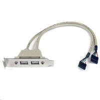 Startech.com StarTech.com 2x USB 2.0 hátlapi kivezetés (USBPLATELP)