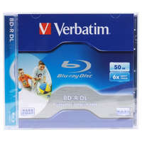 Verbatim Verbatim BD-R DL 50GB 6x Dupla Rétegű Blu-Ray lemez nyomtatható (43736)