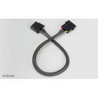 Akasa Akasa 4pin Molex tápkábel hosszabbító 30cm (AK-CBPW02-30)