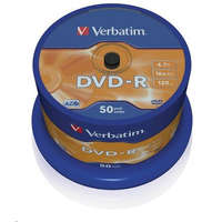 Verbatim Verbatim DVD-R 4.7GB 16x DVD lemez 50db/henger (43548)