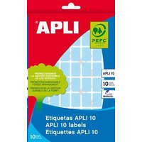 APLI APLI 12x18 mm kézzel írható etikett, kerekített sarkú, piros 448 darab (LCA2752)