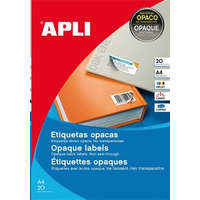 APLI APLI 210x297 mm etikett, felülcímkézéshez (tökéletes fedés) 20 darab (LCA11709)