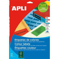 APLI APLI 210x297 mm etikett, sárga 20 darab (LCA1599)