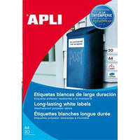 APLI APLI 45.7x21.2 mm etikett, poliészter, időjárásálló, kerekített sarkú 960 darab (LCA12112)
