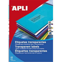 APLI APLI 48.5x25.4 mm etikett, poliészter, időjárásálló, áttetsző matt 880 darab (LCA1223)