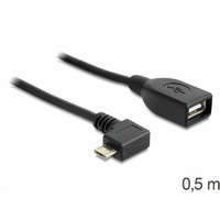 DeLock Delock 83271 USB micro-B apa > USB 2.0-A anya OTG forgatott kábel 0.5 m