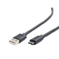 Gembird Gembird Cablexpert USB 2.0 AM --> Type-C (USB-C) 1.8m fekete (CCP-USB2-AMCM-6)