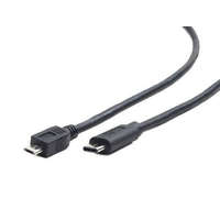 Gembird Gembird Cablexpert USB 2.0 micro B apa --> Type-C (USB-C) kábel 1m fekete (CCP-USB2-MBMCM-1M)