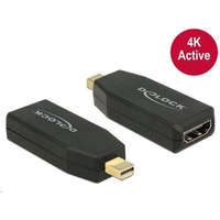 DeLock Delock 65581 mini Displayport 1.2 apa > HDMI anya 4K aktív, fekete