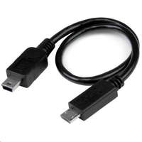 Startech.com StarTech.com Micro USB -> Mini USB kábel fekete (UMUSBOTG8IN)