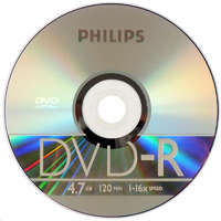 Philips Philips DVD-R 4.7GB 16X DVD lemez slim tokos