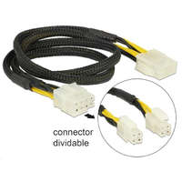 DeLock Delock 83653 Power 8 pin EPS male (2x4 pin) > 8 pin female 44cm hosszabbító kábel