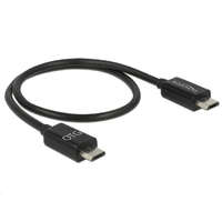 DeLock Delock 83570 USB2.0 B apa --> micro USB-B apa OTG tápfeszültség-megosztó kábel