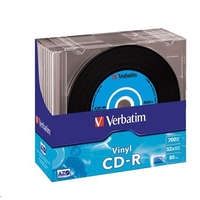 Verbatim Verbatim 80&#039;/700MB 52x CD lemez Vinyl slim tokos 10db/cs (43426)