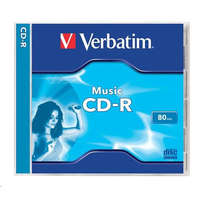 Verbatim Verbatim 80&#039;/700MB 16x Audio CD lemez normál tokos (43365)